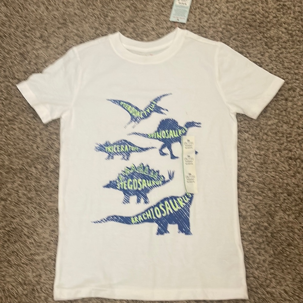 White graphic T shirt